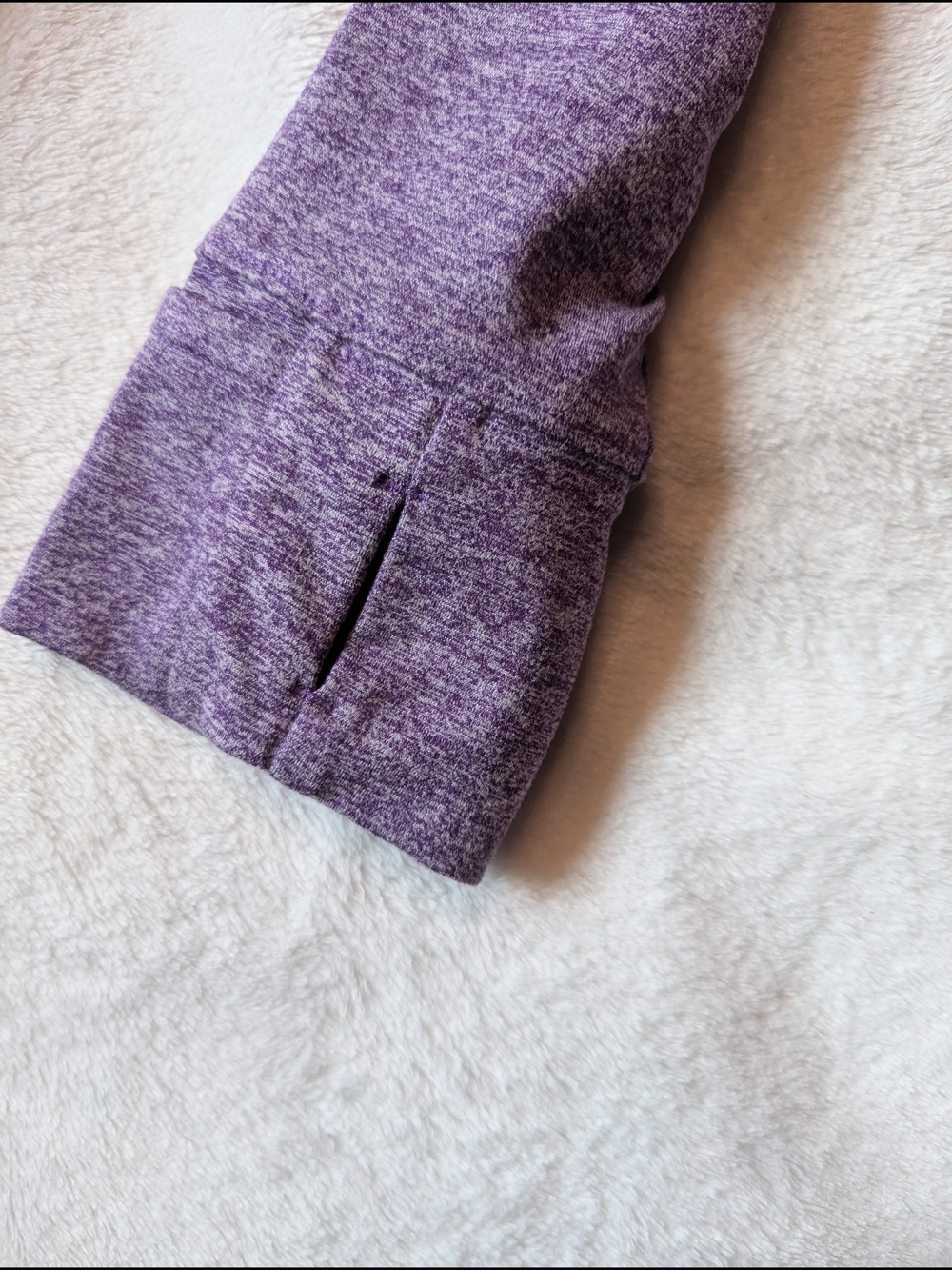 Duluth Trading Co Women's NOGA Plushcious Hoodie Heather Purple - Picture 4 of 9